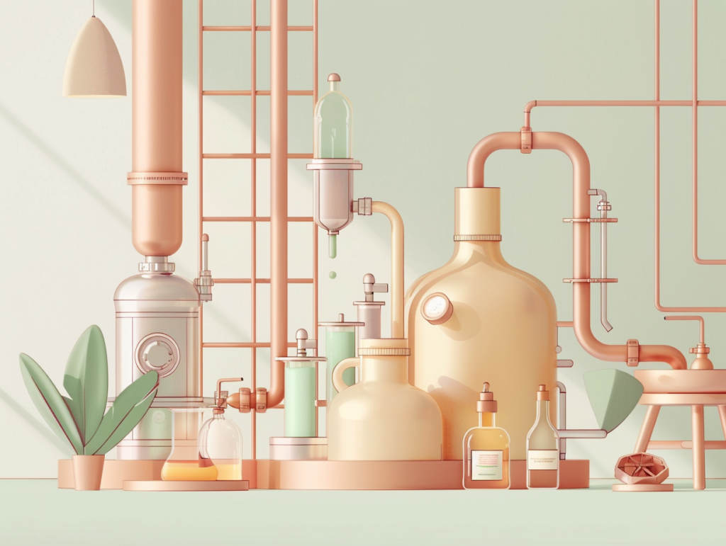 un alambicco per distillare gin a casa